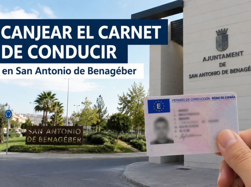 Canjear el carnet de conducir en San Antonio de Benagéber